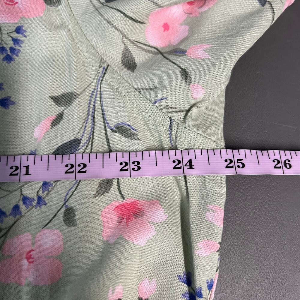 Erika Short Sleeve Floral Midi Dress Womens 2X Church Modest Cottagecore Fairy - Picture 12 of 14